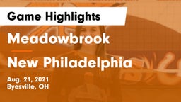 Meadowbrook  vs New Philadelphia  Game Highlights - Aug. 21, 2021