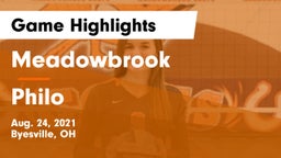 Meadowbrook  vs Philo  Game Highlights - Aug. 24, 2021