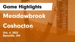 Meadowbrook  vs Coshocton  Game Highlights - Oct. 4, 2022