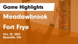 Meadowbrook  vs Fort Frye  Game Highlights - Oct. 29, 2022
