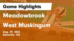 Meadowbrook  vs West Muskingum  Game Highlights - Aug. 29, 2023