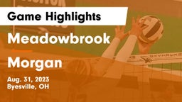 Meadowbrook  vs Morgan  Game Highlights - Aug. 31, 2023