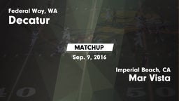 Matchup: Decatur vs. Mar Vista  2015