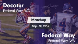 Matchup: Decatur vs. Federal Way  2016