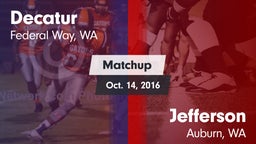 Matchup: Decatur vs. Jefferson  2016