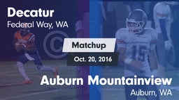 Matchup: Decatur vs. Auburn Mountainview  2016