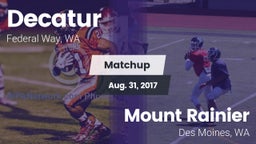 Matchup: Decatur vs. Mount Rainier  2017
