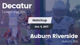 Matchup: Decatur vs. Auburn Riverside  2017