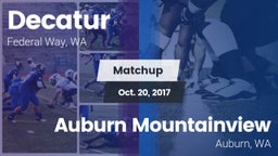 Matchup: Decatur vs. Auburn Mountainview  2017