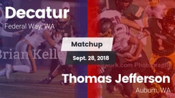 Matchup: Decatur vs. Thomas Jefferson  2018