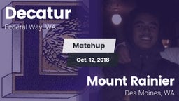 Matchup: Decatur vs. Mount Rainier  2018