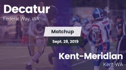 Matchup: Decatur vs. Kent-Meridian   2019
