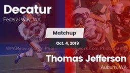 Matchup: Decatur vs. Thomas Jefferson  2019