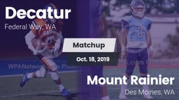 Matchup: Decatur vs. Mount Rainier  2019