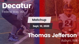 Matchup: Decatur vs. Thomas Jefferson  2020