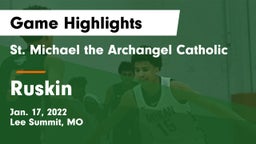 St. Michael the Archangel Catholic  vs Ruskin  Game Highlights - Jan. 17, 2022