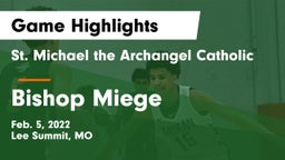 St. Michael the Archangel Catholic  vs Bishop Miege  Game Highlights - Feb. 5, 2022