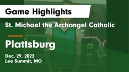 St. Michael the Archangel Catholic  vs Plattsburg  Game Highlights - Dec. 29, 2022