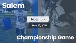 Matchup: Salem vs. Championship Game 2018