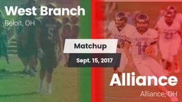 Matchup: West Branch vs. Alliance  2017