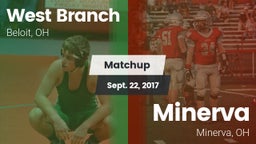 Matchup: West Branch vs. Minerva  2017