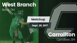 Matchup: West Branch vs. Carrollton  2017