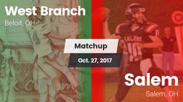 Matchup: West Branch vs. Salem  2017