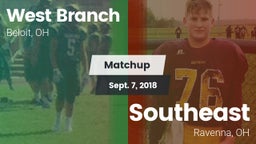 Matchup: West Branch vs. Southeast  2018