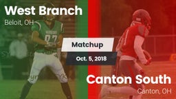 Matchup: West Branch vs. Canton South  2018