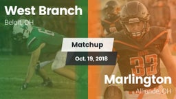 Matchup: West Branch vs. Marlington  2018