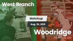 Matchup: West Branch vs. Woodridge  2019