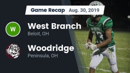 Recap: West Branch  vs. Woodridge  2019