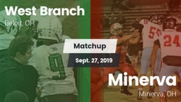 Matchup: West Branch vs. Minerva  2019
