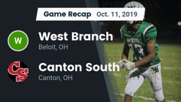 Recap: West Branch  vs. Canton South  2019