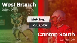Matchup: West Branch vs. Canton South  2020