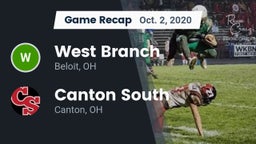 Recap: West Branch  vs. Canton South  2020