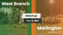 Matchup: West Branch vs. Marlington  2020