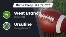 Recap: West Branch  vs. Ursuline  2020