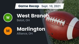 Recap: West Branch  vs. Marlington  2021