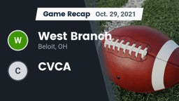 Recap: West Branch  vs. CVCA 2021