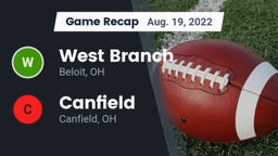 Recap: West Branch  vs. Canfield  2022