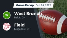 Recap: West Branch  vs. Field  2022