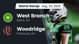 Recap: West Branch  vs. Woodridge  2023
