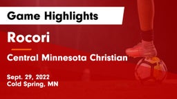 Rocori  vs Central Minnesota Christian  Game Highlights - Sept. 29, 2022