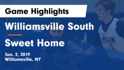 Williamsville South  vs Sweet Home  Game Highlights - Jan. 2, 2019