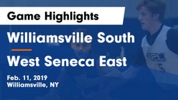Williamsville South  vs West Seneca East  Game Highlights - Feb. 11, 2019