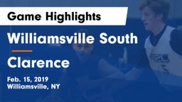 Williamsville South  vs Clarence  Game Highlights - Feb. 15, 2019