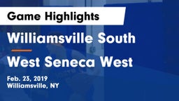 Williamsville South  vs West Seneca West Game Highlights - Feb. 23, 2019