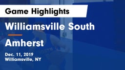 Williamsville South  vs Amherst  Game Highlights - Dec. 11, 2019