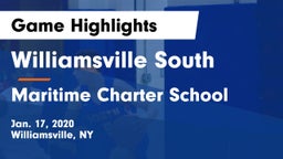 Williamsville South  vs Maritime Charter School Game Highlights - Jan. 17, 2020